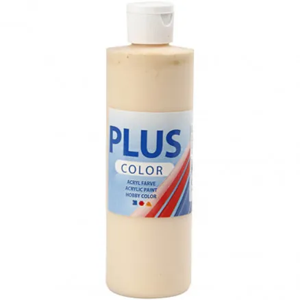 Plus Color askartelumaali, vaalea puuteri, 250 ml/ 1 kpl.