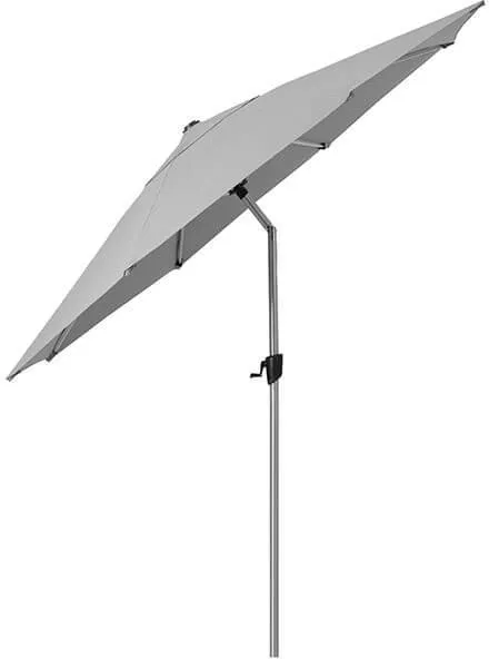 Cane-Line Sunshade-varjo m/ kallistus - Ø 300 cm - Vaaleanharmaa